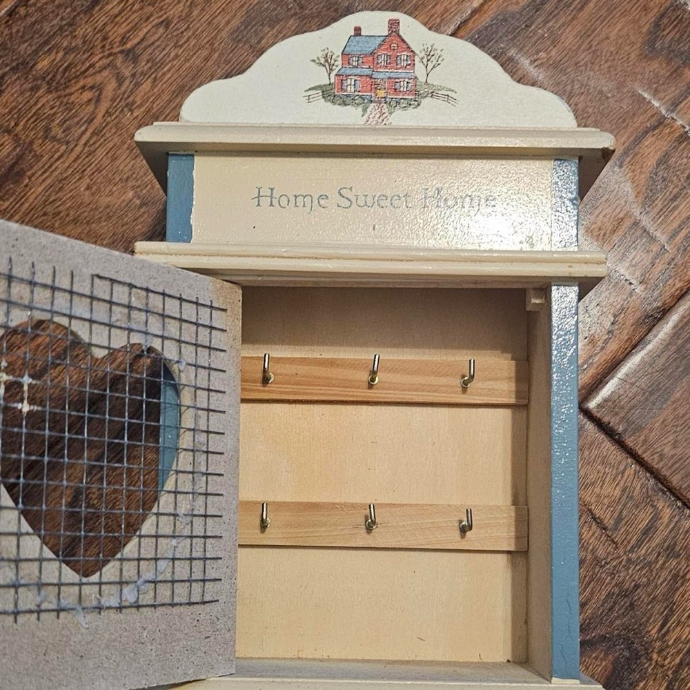 Wood Wall Shelf Key Holder